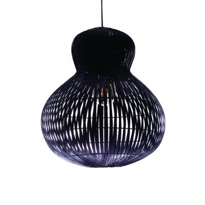 Villaflor Bamboo hanglamp Labu Black S