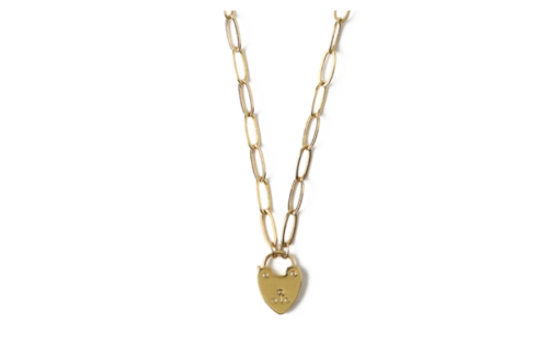 Heart padlock necklace