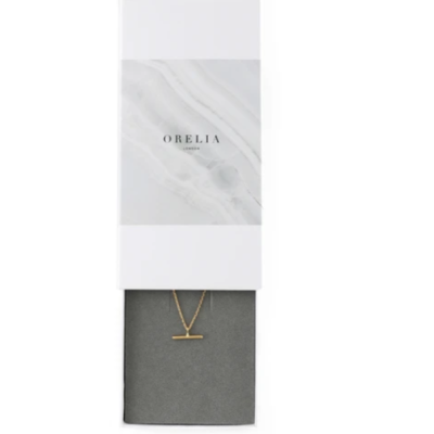 T-bar ditsy necklace in gift box