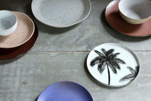 HK Living ceramics side plate palms S - Afbeelding 2