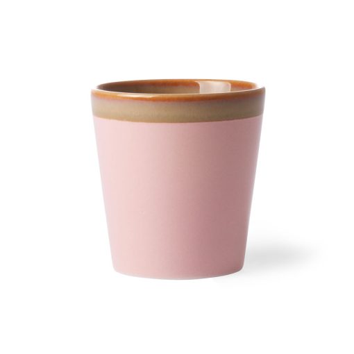 HK Living 70's ceramics coffee mug pink