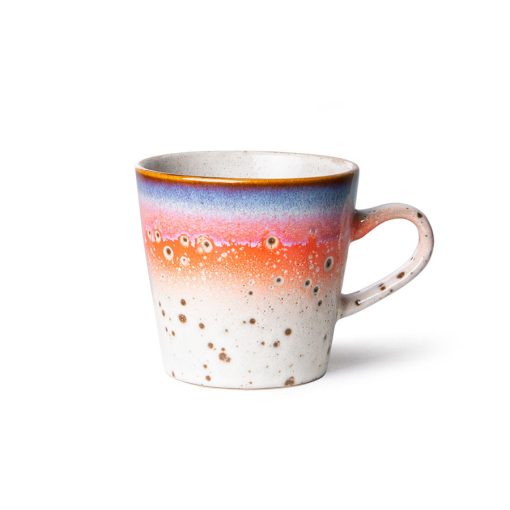HK Living 70's ceramics cappuccino mug asteroids