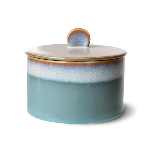 HK Living 70's ceramics cookie jar dusk