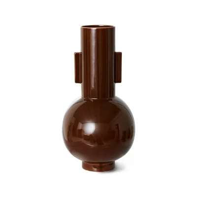HK Living ceramic vase espresso L