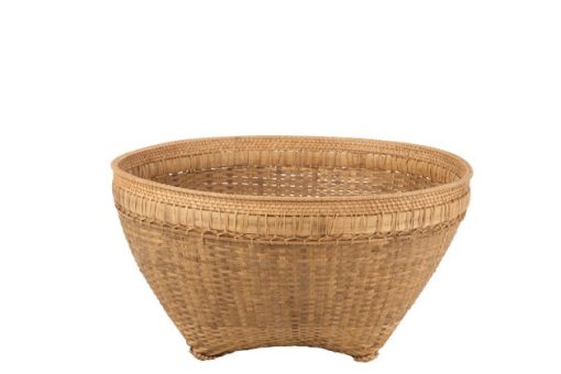 J-line mand xl rond rotan naturel