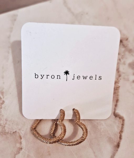 Byron Jewels heart earrings