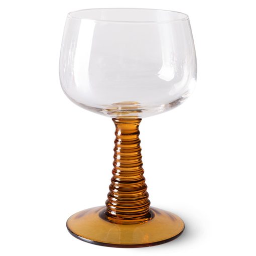 HK Living Swirl Wine Glass High - Oker