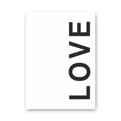 Love poster 40x50cm