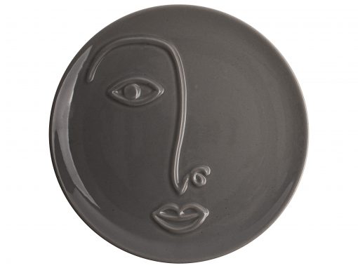 Gusta Deco Bord Gezicht Grijs