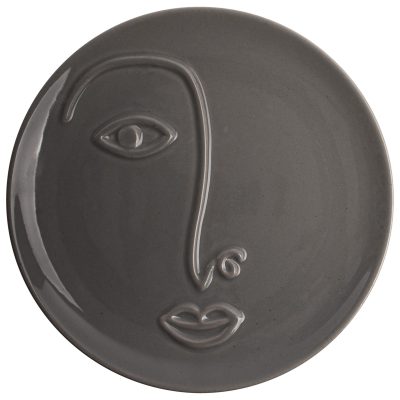 Gusta Deco Bord Gezicht Grijs