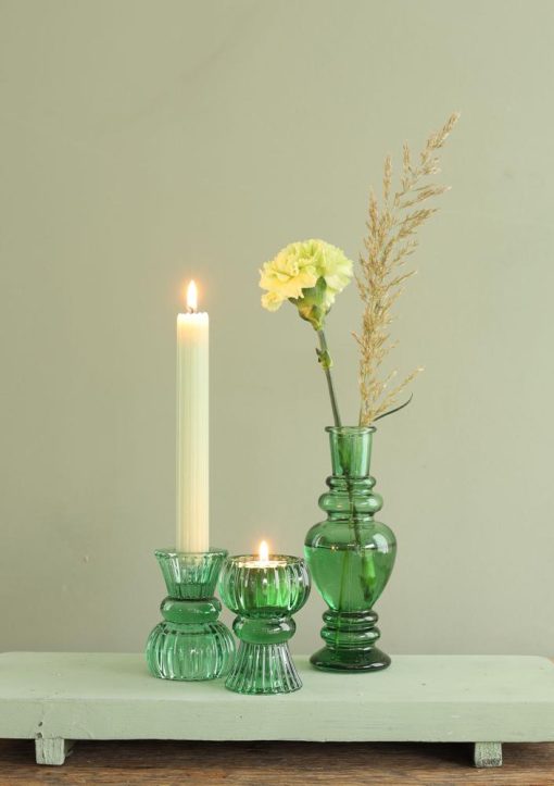 Ideas 4 season - Duo Kaarsenhouder Nora groen - Afbeelding 2