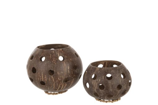J-Line - Theelicht Kokosnoot S - Afbeelding 2