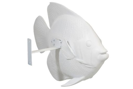 J-Line Tropische vis deco poly - wit - Afbeelding 2