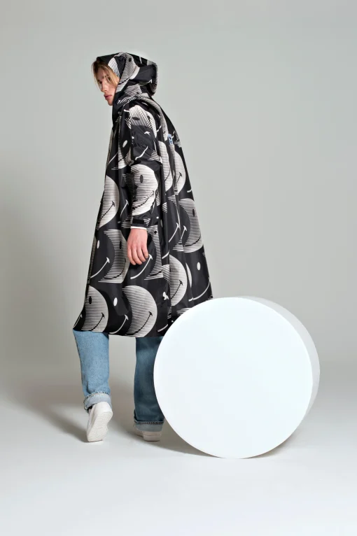 Rainkiss half moon smiley poncho - Afbeelding 2