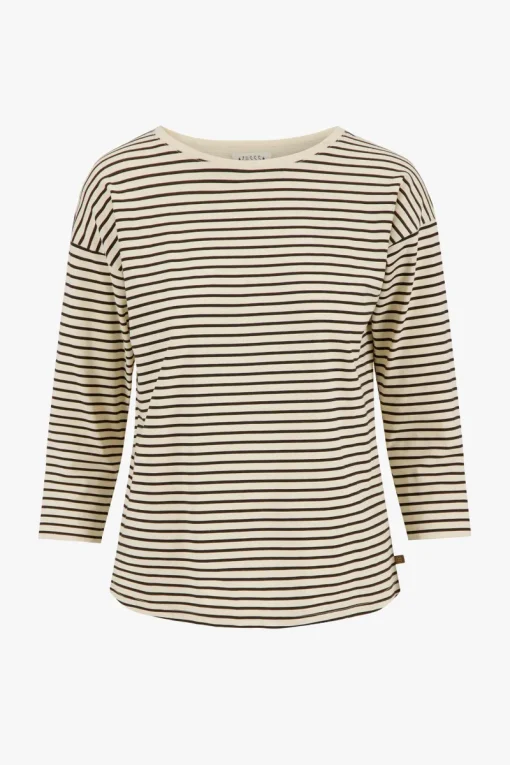 Zusss - shirt zand/off black