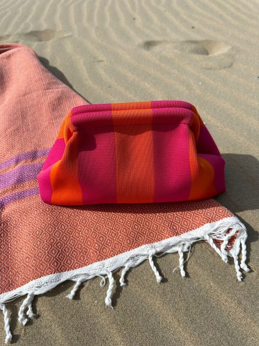 Byron Clutch oranje / roze