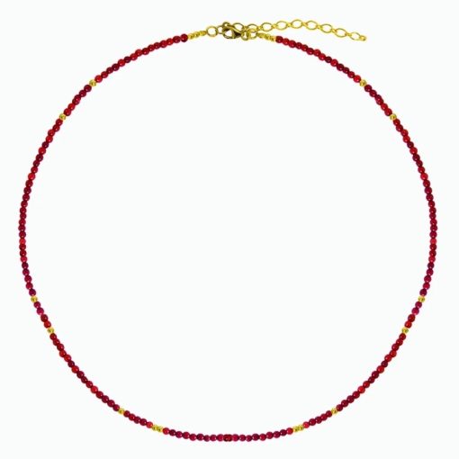 My Treasure Hunts Ketting bloed koraal goud