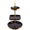 Gusta etagere goud / zwart