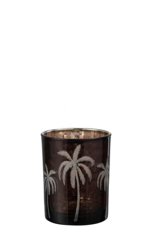 J-line waxinelicht houder Palm Tree