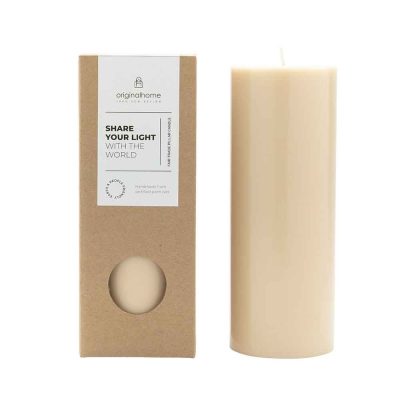 Original Home Pillar kaars - beige