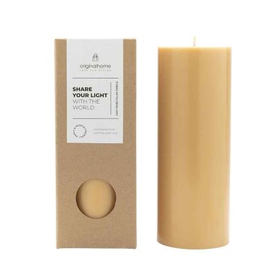 Original Home Pillar kaars - geel