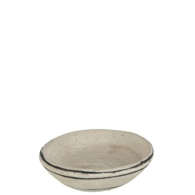 J-line schaal streep terra beige/zwart S