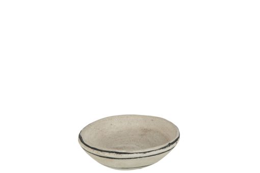 J-line schaal streep terra beige/zwart S