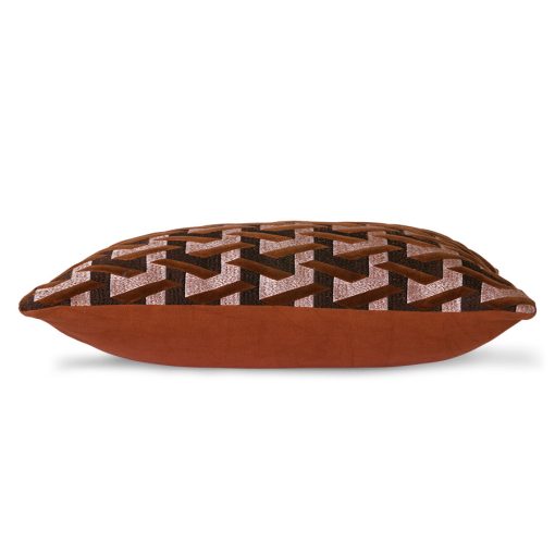 HK Living geometric cushion bordeaux 30x50 - Afbeelding 2