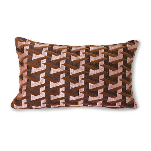 HK Living geometric cushion bordeaux 30x50