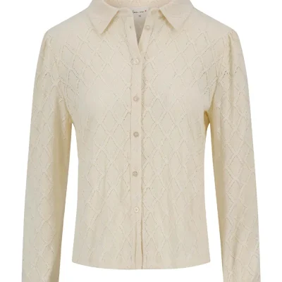 Zusss kanten blouse - creme