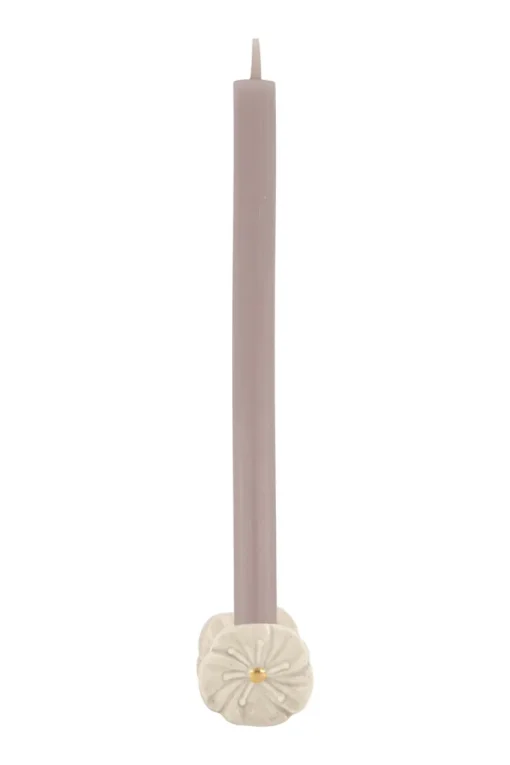 Zusss kandelaartje bloem beige