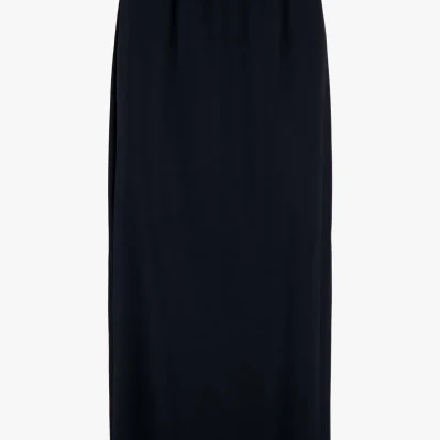 Zusss satijnen twill rok donkerblauw