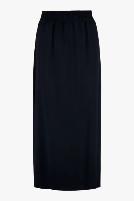 Zusss satijnen twill rok donkerblauw