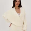 Zusss wikkel trui fluffy - creme - Afbeelding 2