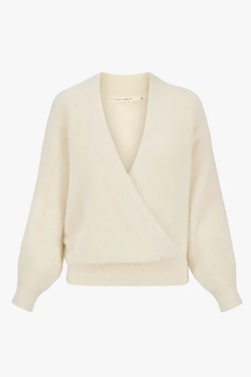 Zusss wikkel trui fluffy - creme