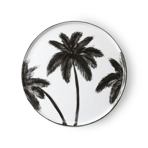 HK Living ceramics side plate palms L