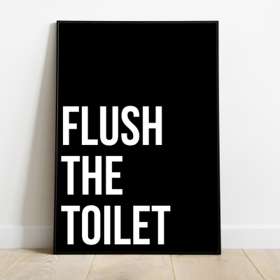 Flush the Toilet poster