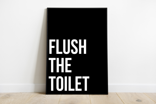 Flush the Toilet poster