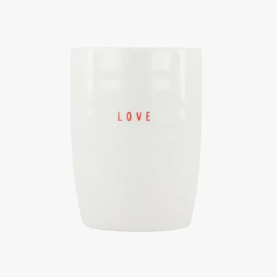 Zusss koffiemok love wit/rood