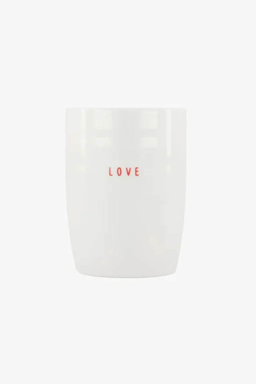 Zusss koffiemok love wit/rood