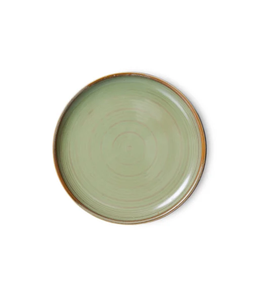 HK Living side plate moss green