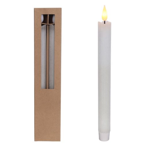 Ideas 4 seasons led kaars set van 2 wit.