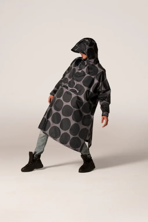 Rain kiss poncho black polka - Afbeelding 2