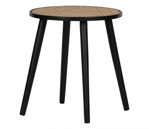 Woood - bijzettafel hout zwart/naturel