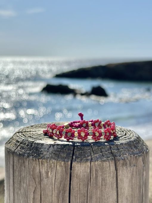 Byron Jewels armband : Floral fuchsia