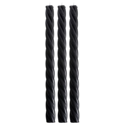 Gusta Swirl Dinerkaars 3/set zwart