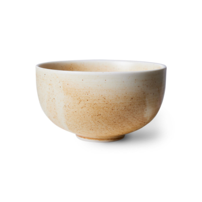 HK Living chef ceramics bowl rustic cream/ brown