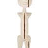 J-line figuur primitief Albasia hout wit XL