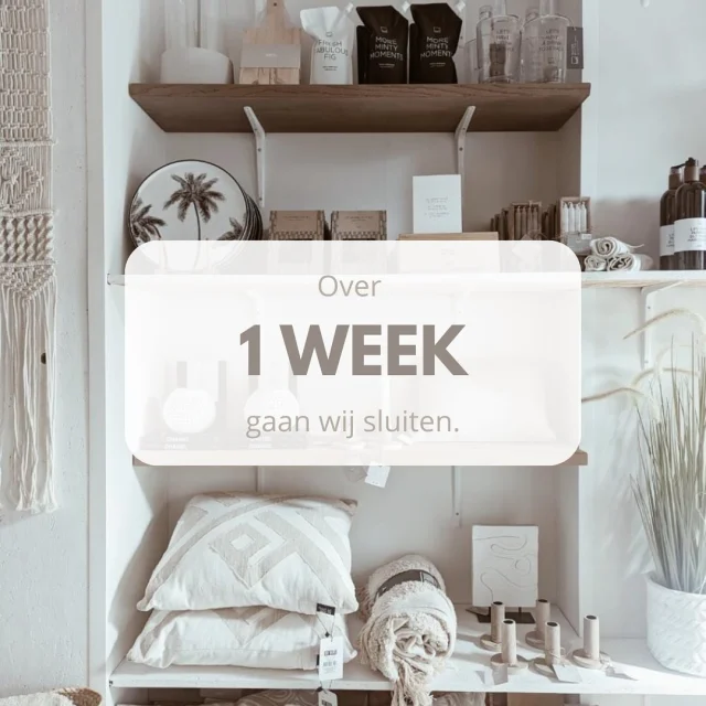 Nog maar 1 weekje voordat de winkel sluit….

#meesterdesignstore #closed #sale #ouddorp #uitverkoop